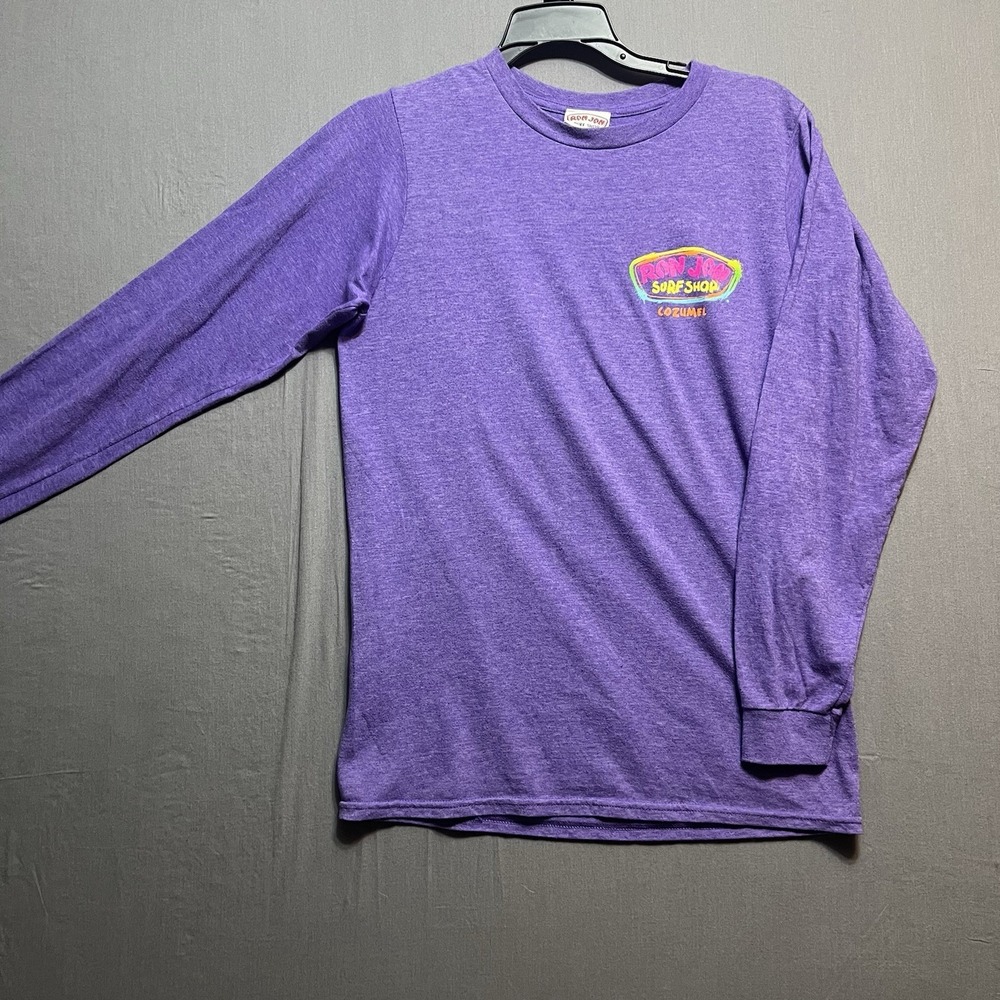 Ron Jon Surf Shop long Sleeve Shirt Cozumel purple size small